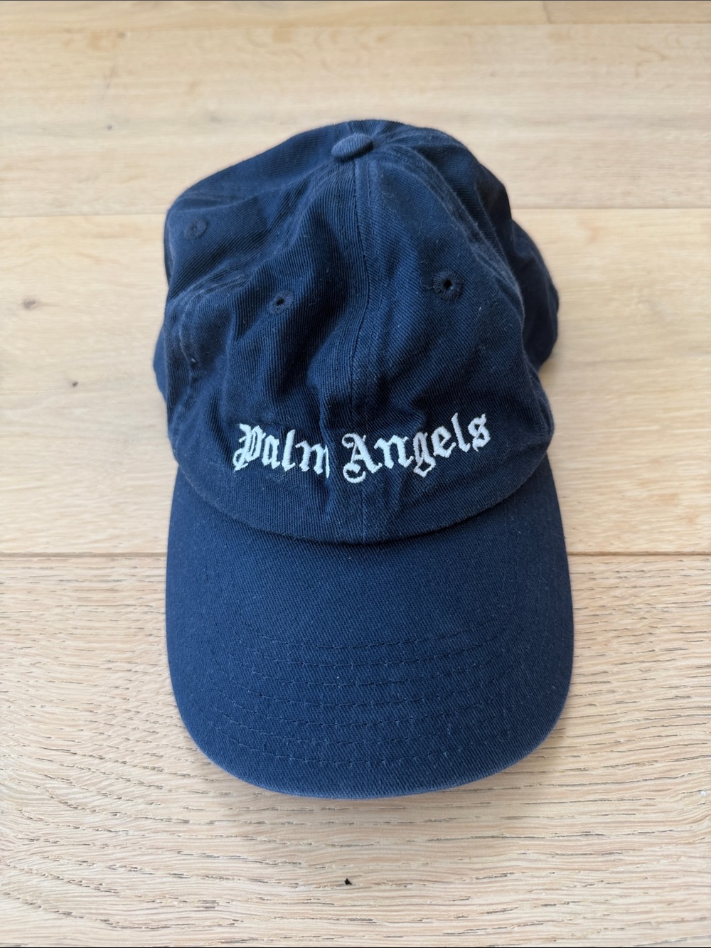 Palm Angels Logo Embroidered Baseball Cap